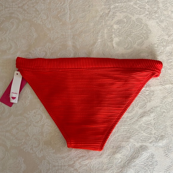 Juniors’ Ribbed Cheeky Bikini Bottom - Picture 7 of 12